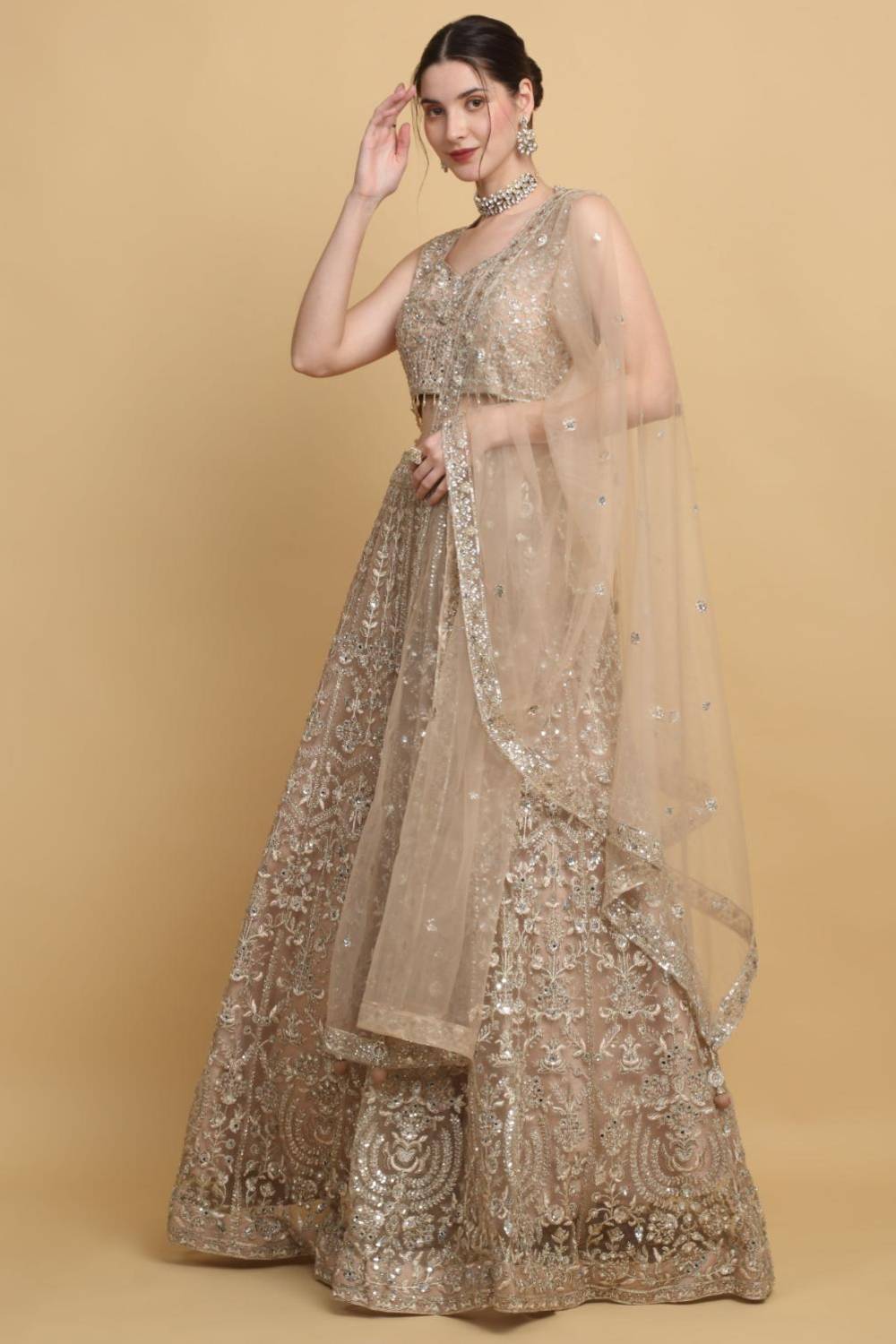 Swanidhya Embroidered Floral Bridal Lehenga Set