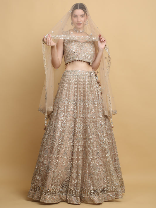 Swanidhya Embroidered Floral Bridal Lehenga Set