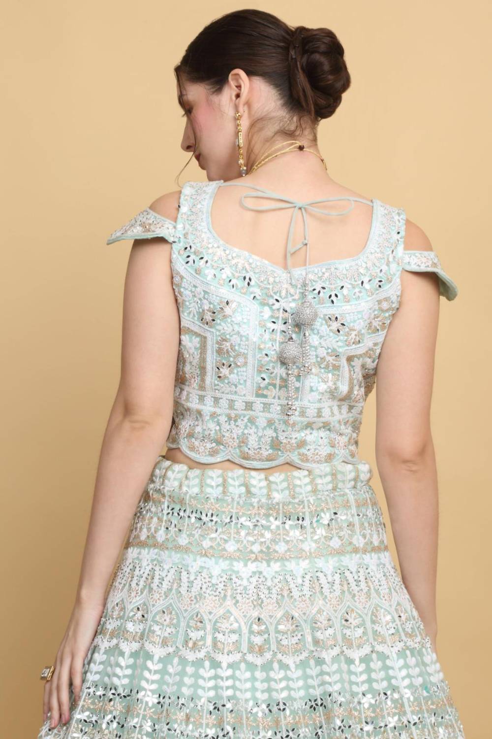 Khushnuma Embroidered Floral Bridal Lehenga Set