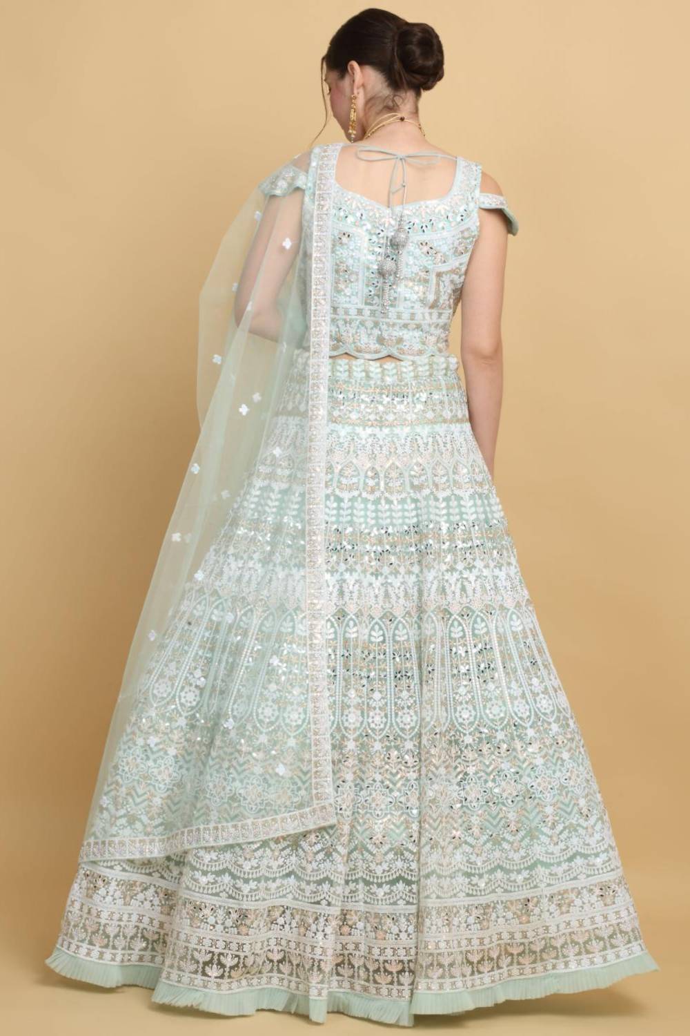 Khushnuma Embroidered Floral Bridal Lehenga Set