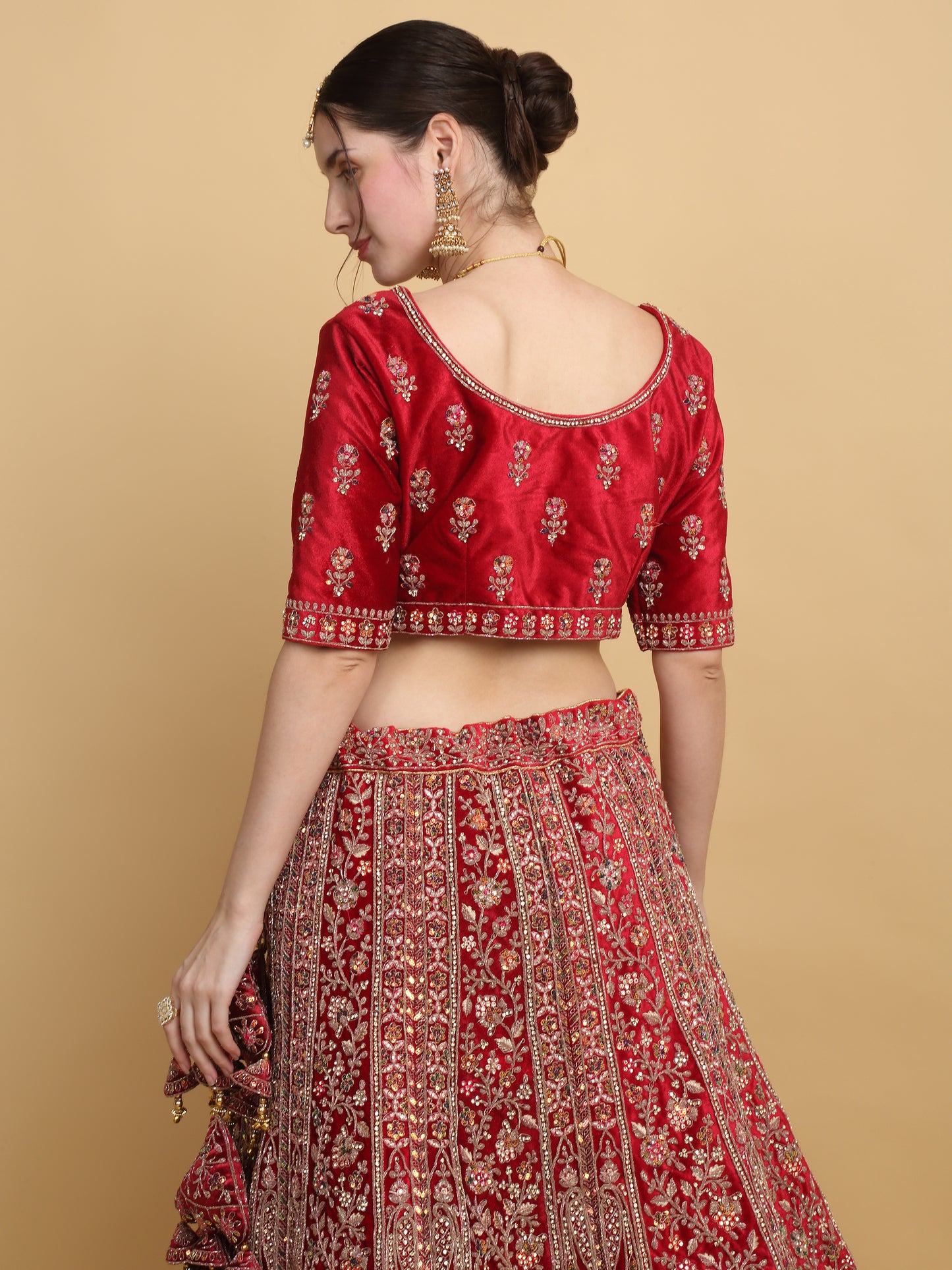Shaheen Embroidered Bridal Lehenga Set