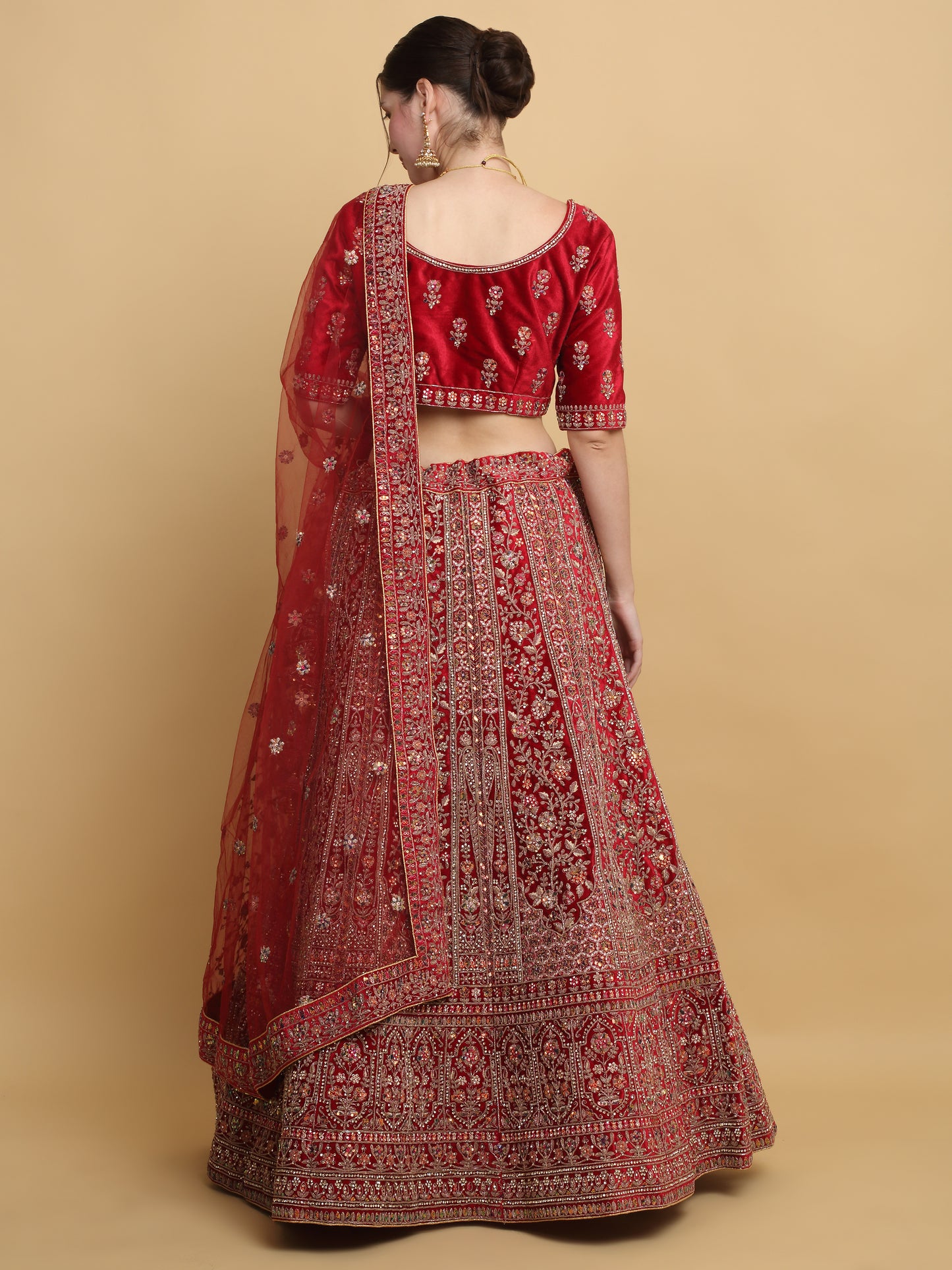 Shaheen Embroidered Bridal Lehenga Set