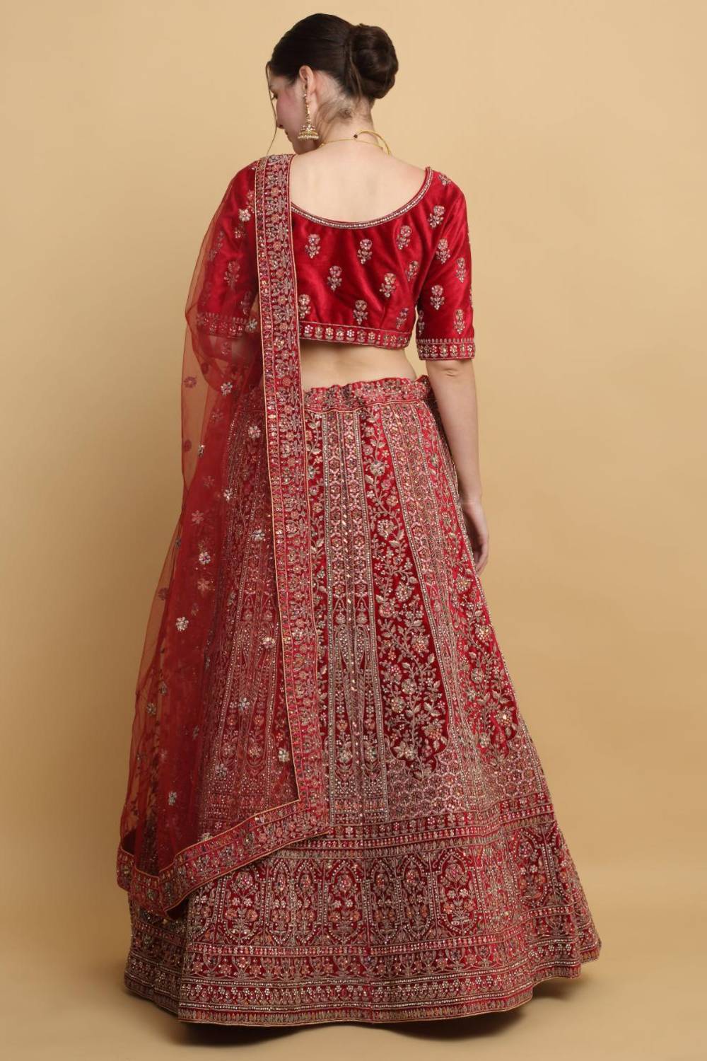 Shaheen Embroidered Bridal Lehenga Set