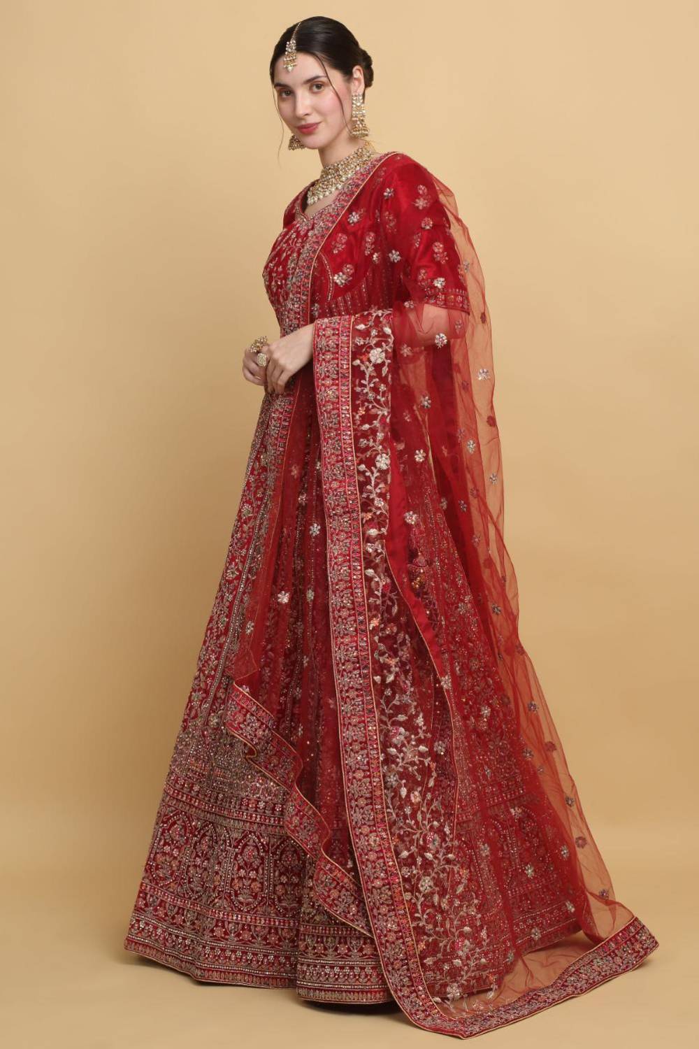 Shaheen Embroidered Bridal Lehenga Set