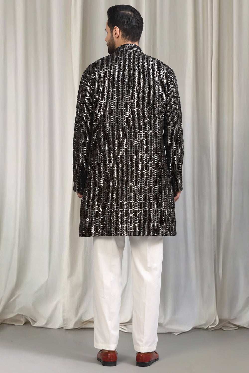 Jhilmil Embroidered Kurta With  Back Elastic Pants