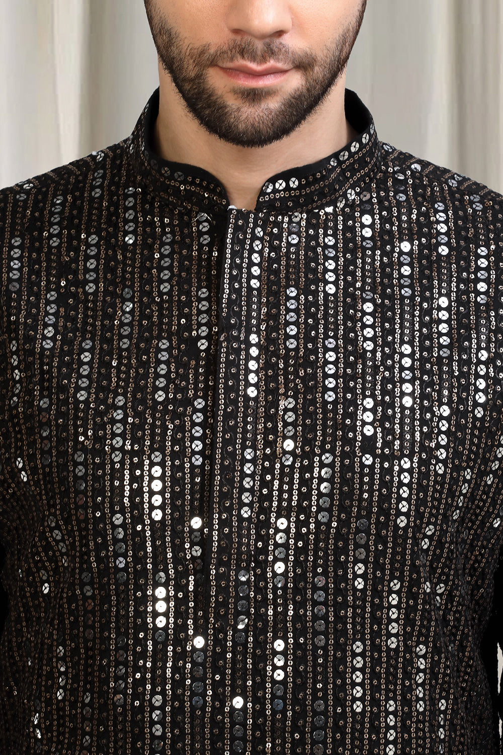 Jhilmil Embroidered Kurta With  Back Elastic Pants