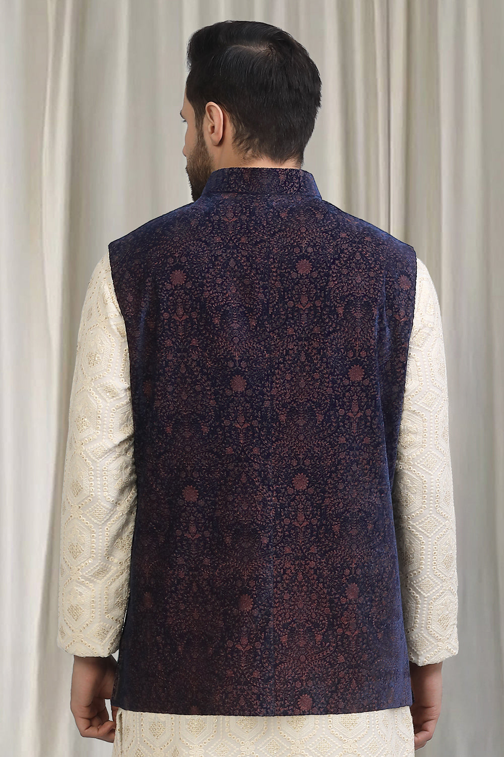 Khaas Intricate  Embroidered Velvet Bandi Only