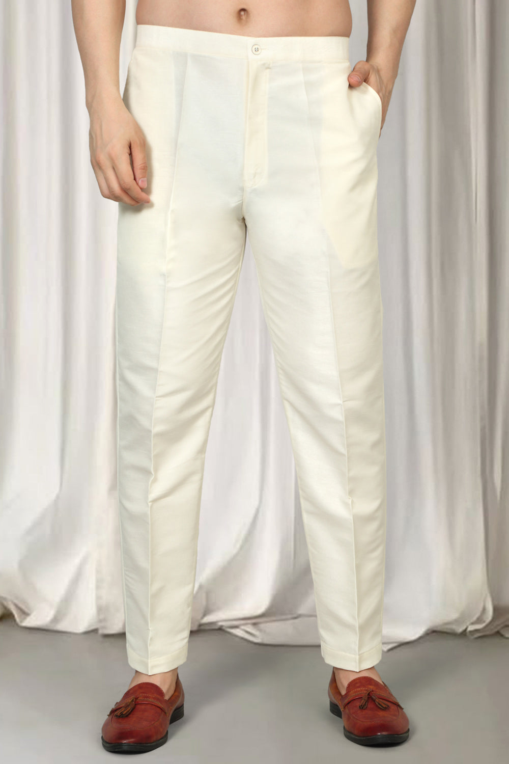 Krishna Mirror Embroidered Kurta With Back Elastic Pants