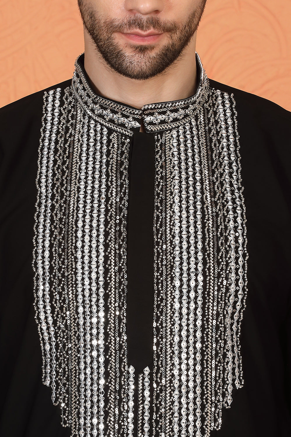 Nawaaz  Embroidered Kurta with Loose Fit Parallel Matching  Pants
