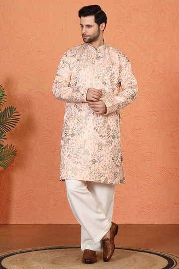Phool Jahaan All Over  Embroidered Kurta with Loose Fit Parallel Pants