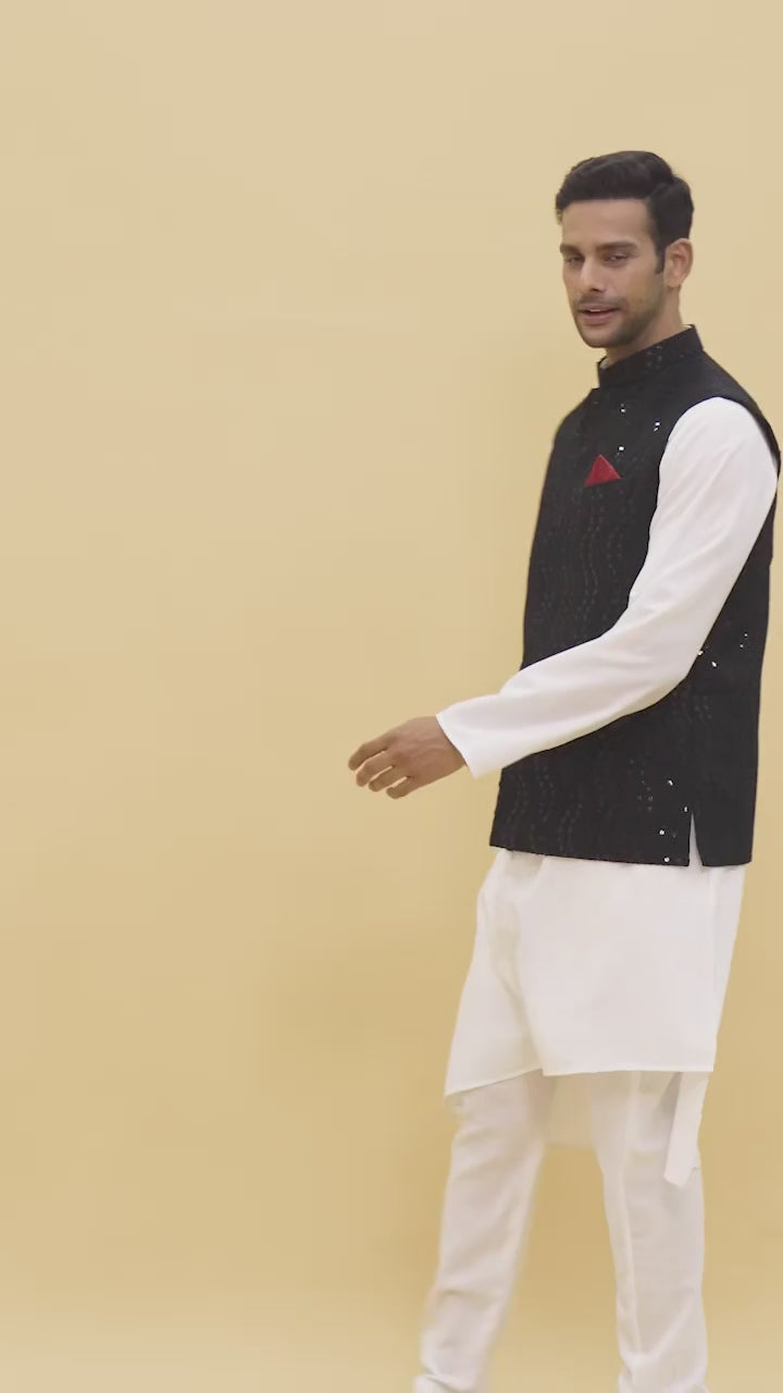 Alankar Embroidered Nehru Jacket