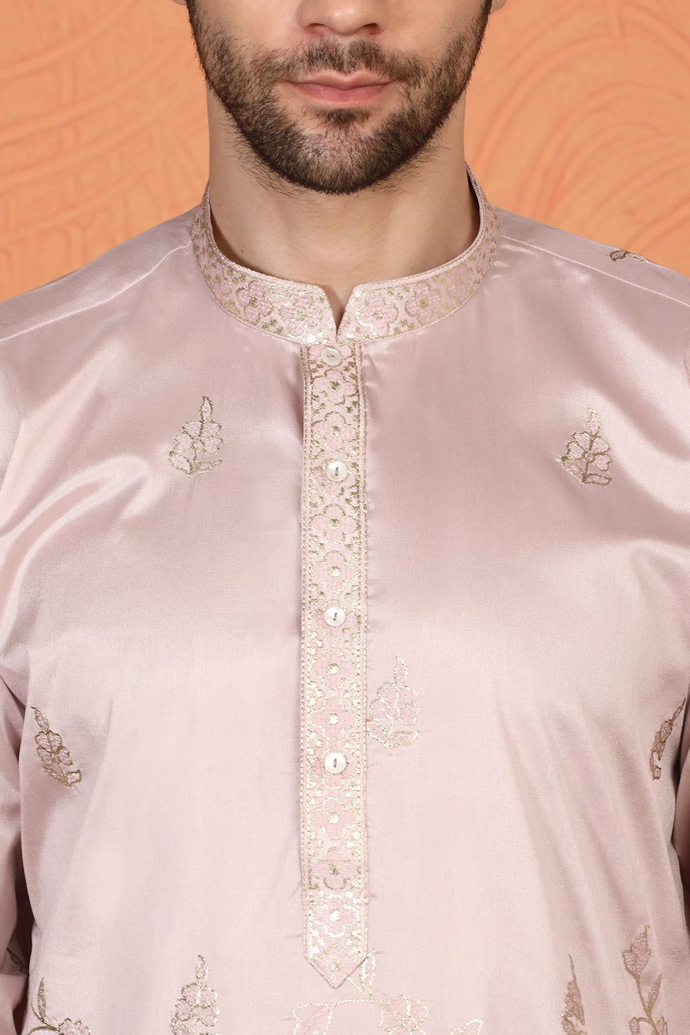 Pushp Swarna Embroidered Kurta with  Loose Fit Parallel  Pants