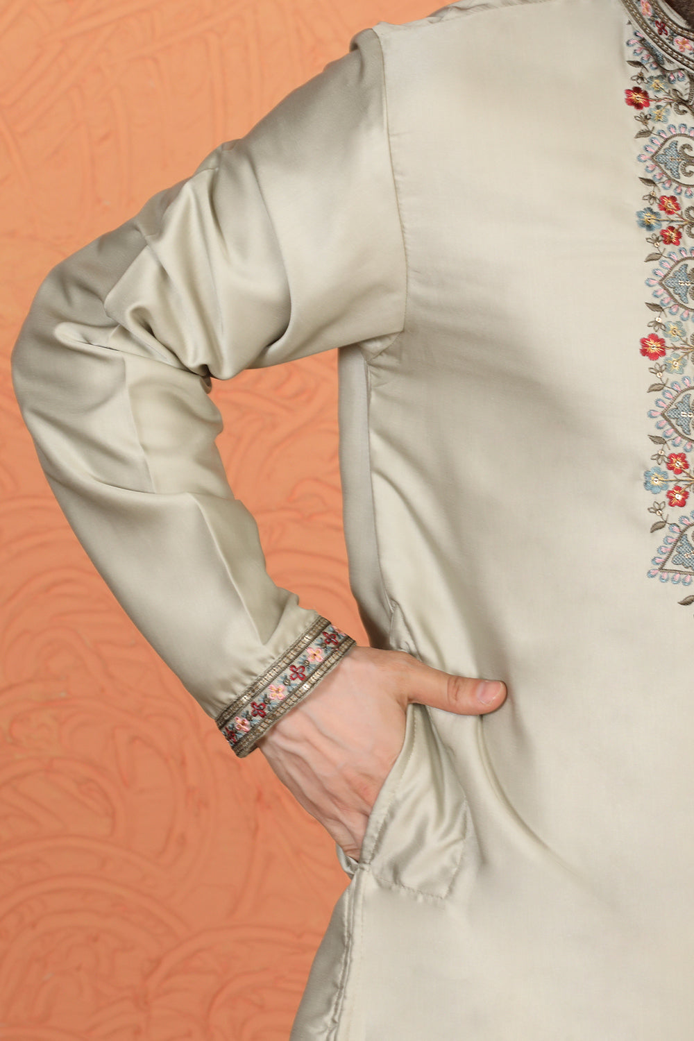 Pushp-Van  Embroidered Kurta with Back Elastic Pants