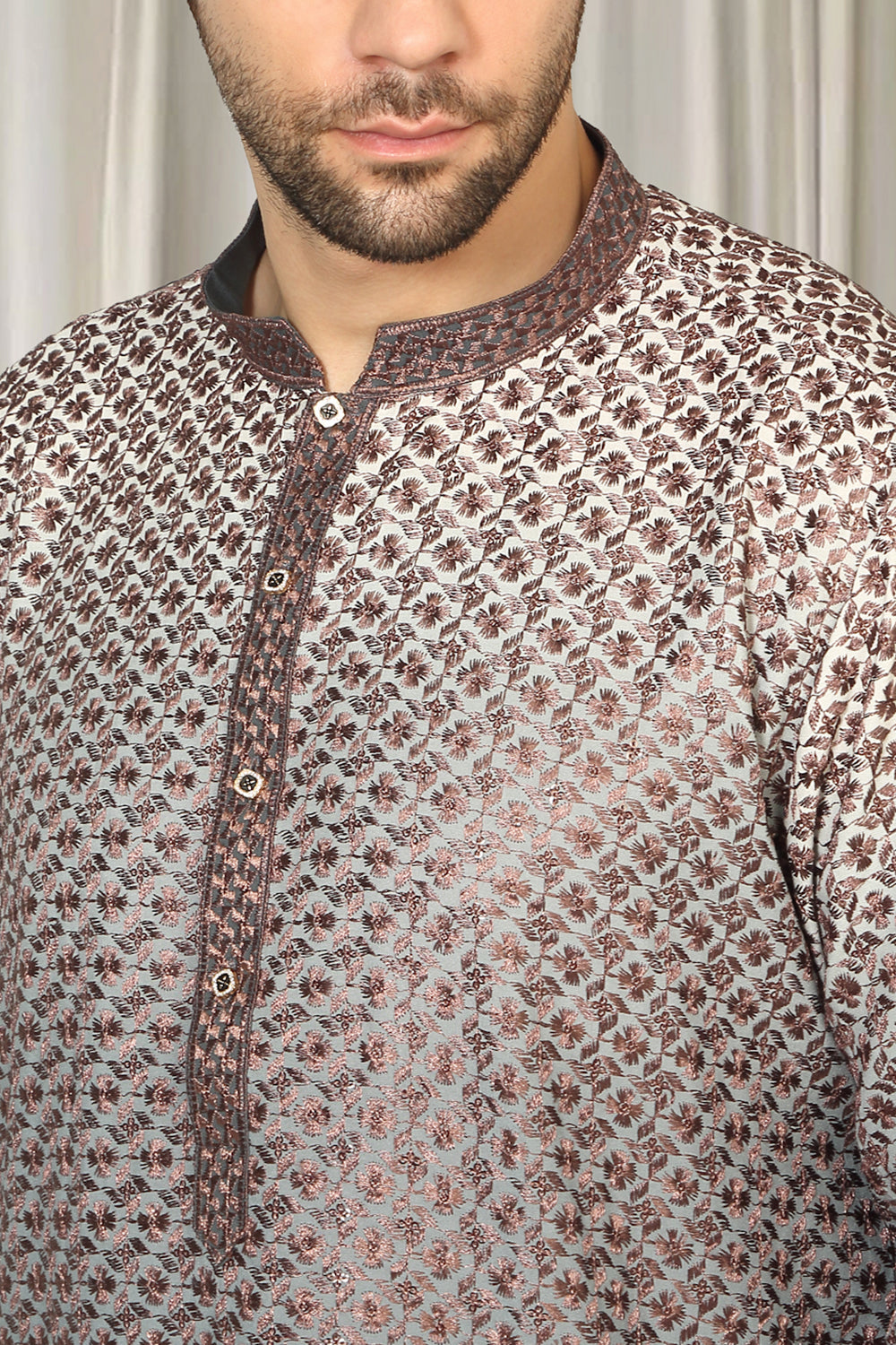 Rajmani Ombre  Embroidered Kurta Set