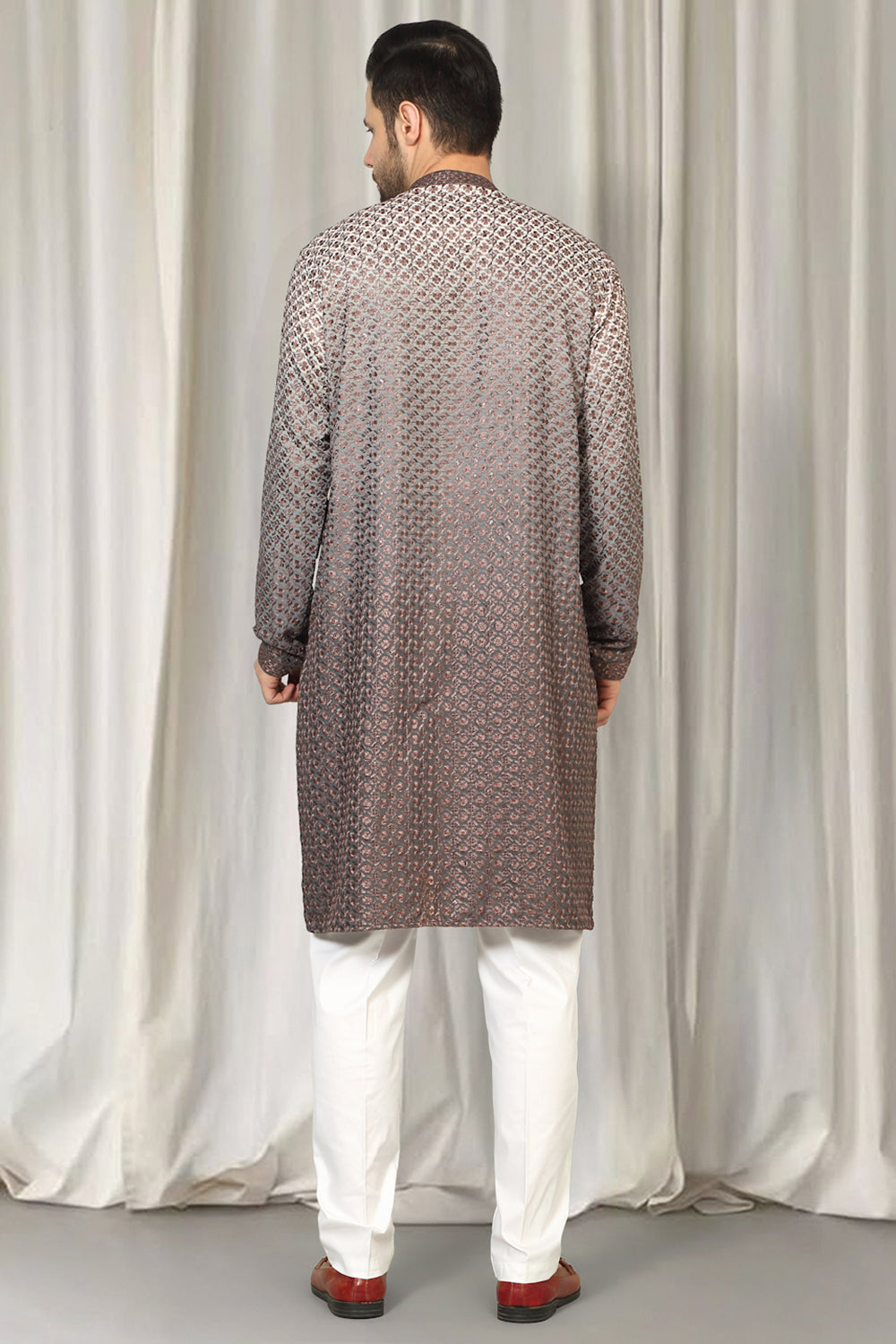Rajmani Ombre  Embroidered Kurta Set