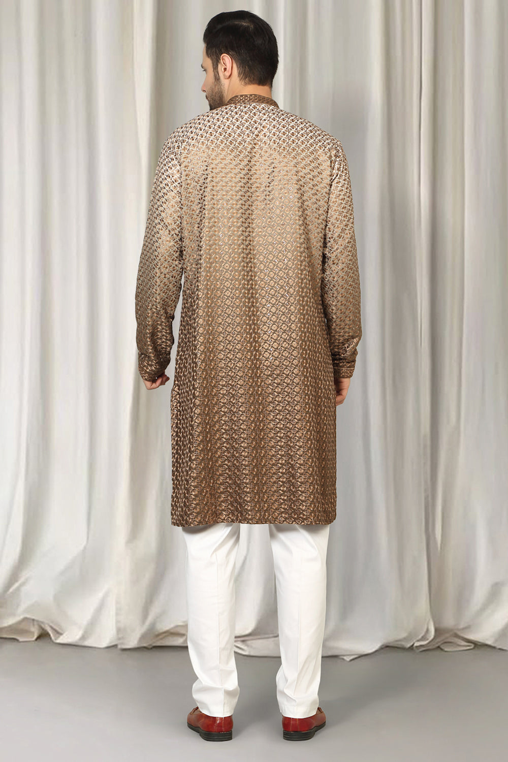 Rajmani Ombre  Embroidered Kurta Set