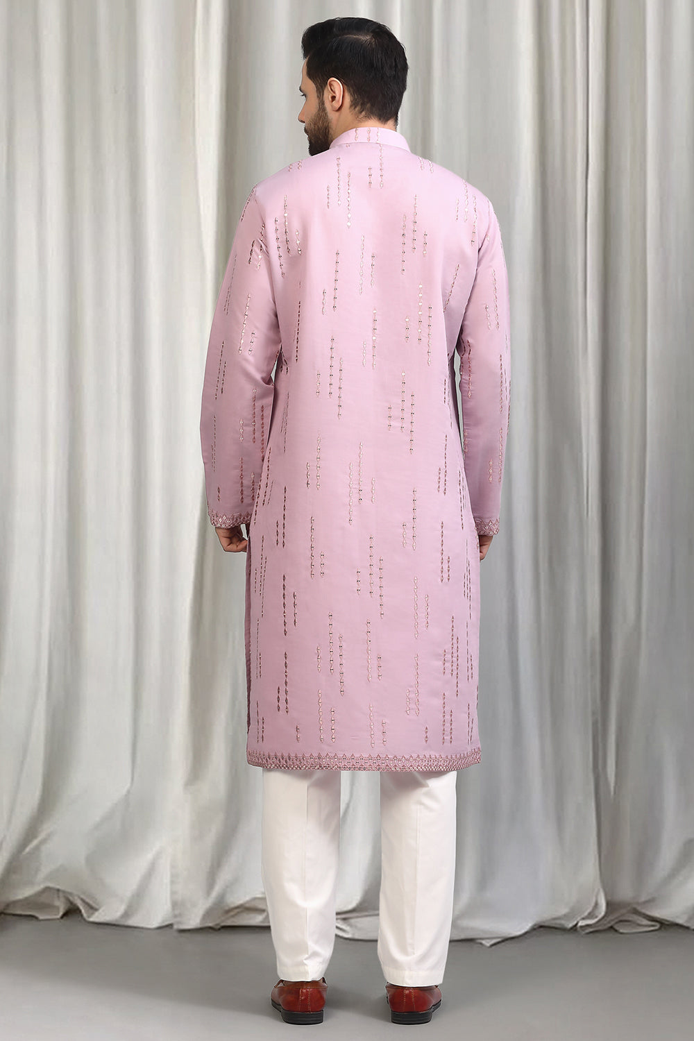 Tyohaar Mirror Embroidered Detail Kurta Set With Dupatta And Pants